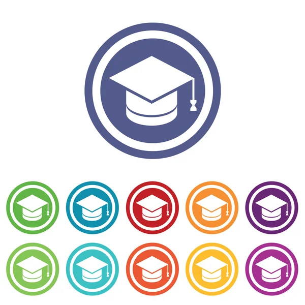 Set renkli mezuniyet işaretleri