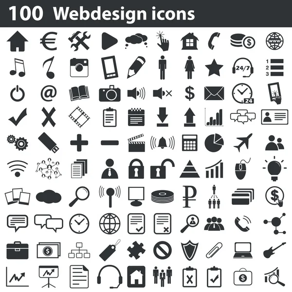 100 webdesign Icons set