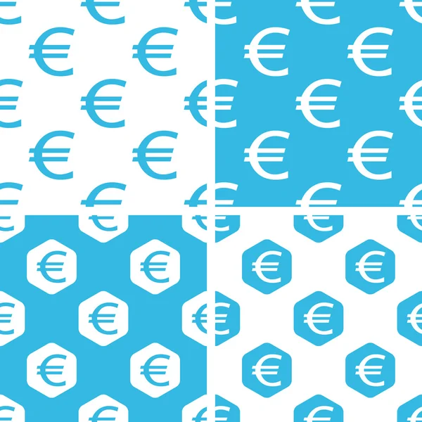 Zestaw wzorców euro — Wektor stockowy