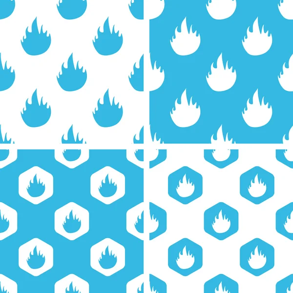 Conjunto de patrones de llama — Archivo Imágenes Vectoriales