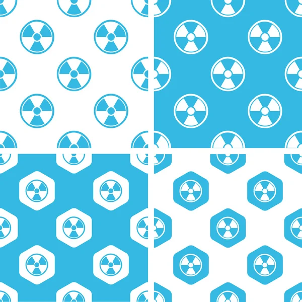 Radiohazard patterns set — Stock Vector