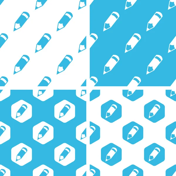 Pencil patterns set — Stock Vector