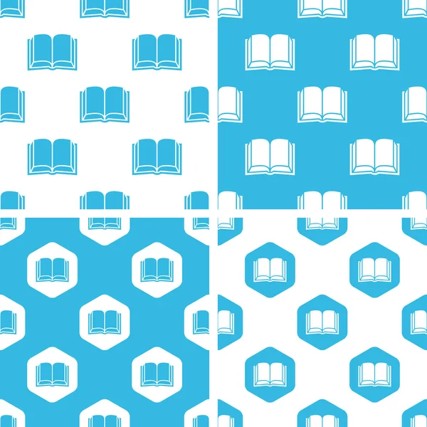 Book patterns set — Stock Vector