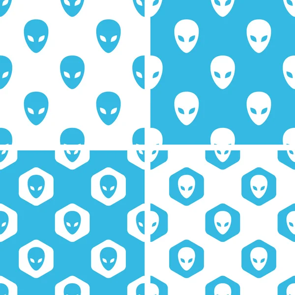 Alien patterns set — Stock Vector