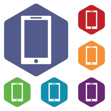 Tablet Pc simgesi, altıgen set