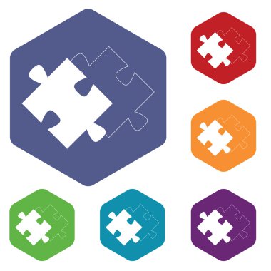 Eşleşen bulmaca simgesi, altıgen set