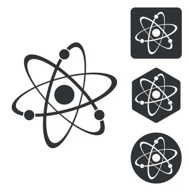Atom Icon set, tek renkli