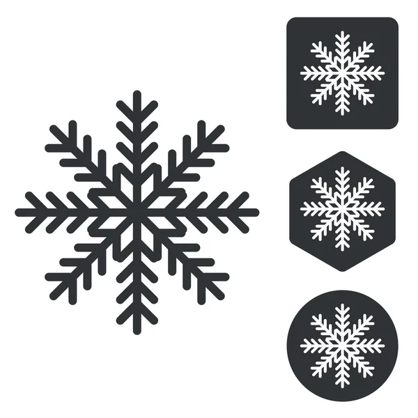 Cold icon set, monochrome — Stock Vector