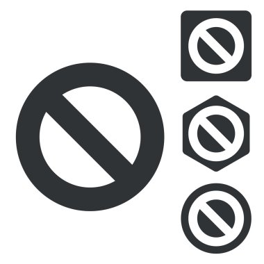 Hiçbir simge seti, tek renkli