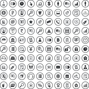 Yönetim işareti Icons set