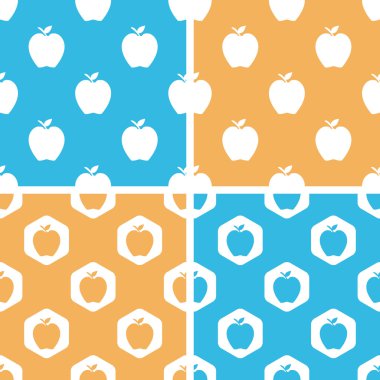 Apple desen seti, renkli