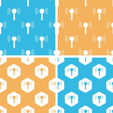 Sinyal beacon desen seti, renkli