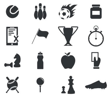 3, basit spor Icon set