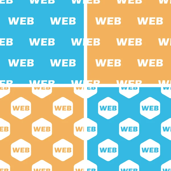 WEB patrón conjunto, de color — Vector de stock