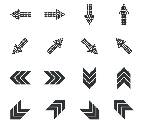 Arrow icon set 6, simple — Stock Vector