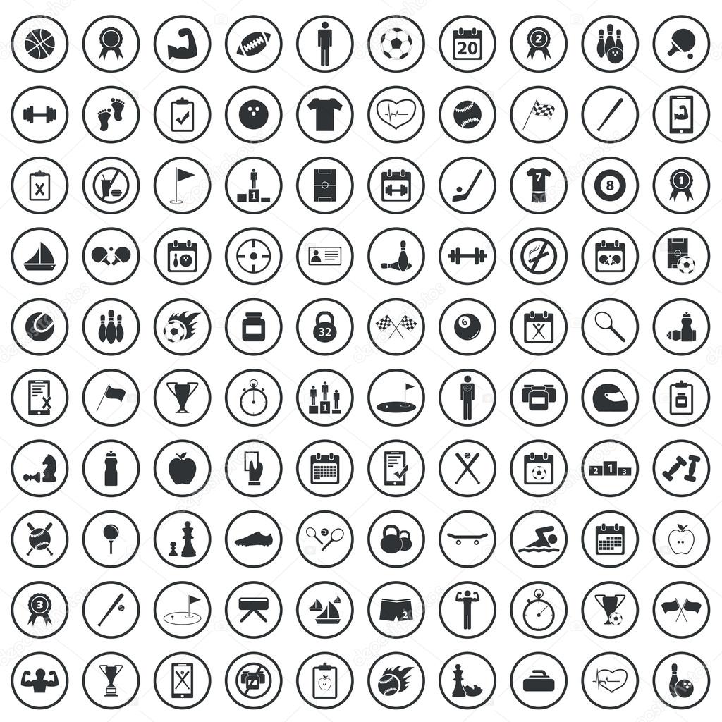 Sport sign icons set