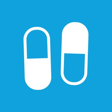 İki hap simgesi, basit