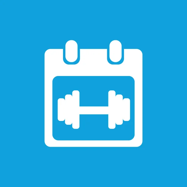 Weightlifting schedule icon, simple — Stock Vector