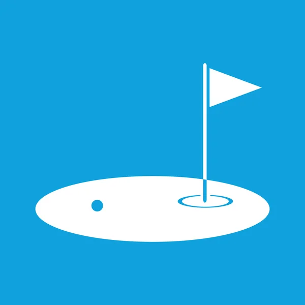 Icône terrain de golf, simple — Image vectorielle
