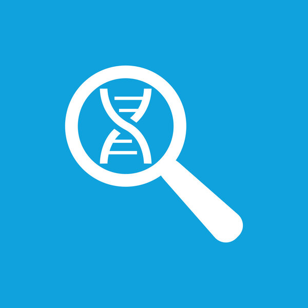 DNA analysis icon, simple