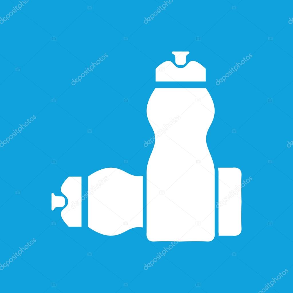 Sport bottles icon, simple