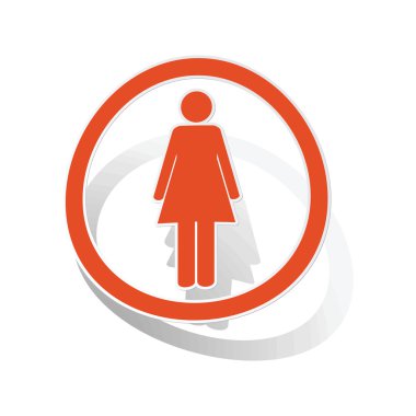 Kadın işaret plakası, turuncu