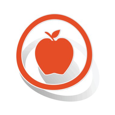 Apple işareti etiket, turuncu