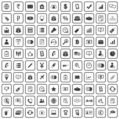 100 iş simgeler kümesi