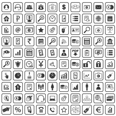 100 B2b Icons set