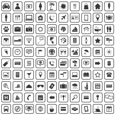 100 seyahat simgeler