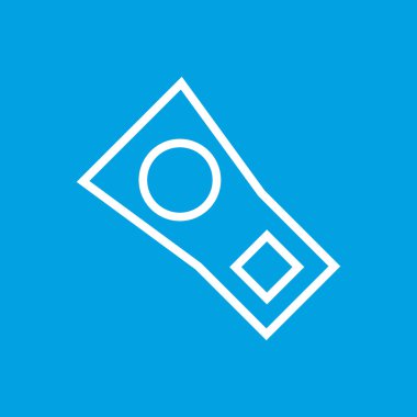 Yüzük çekme simgesi, beyaz