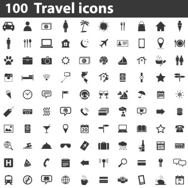 100 seyahat simgeler