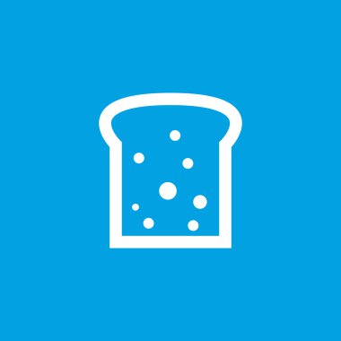 Ekmek slice simgesinin, beyaz