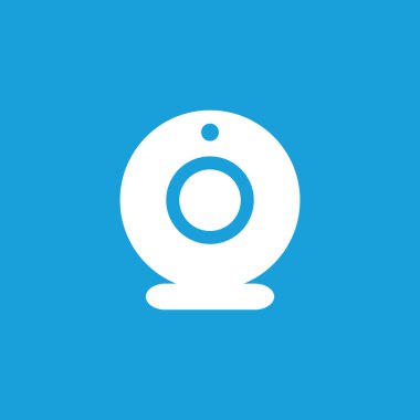 Web kamera simgesi, beyaz