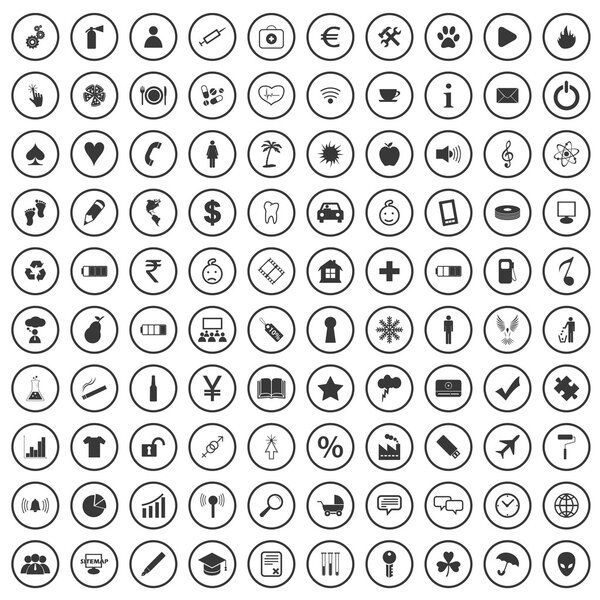 100 универсальных иконок