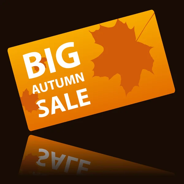 Sonbahar büyük bir indirim kartı
