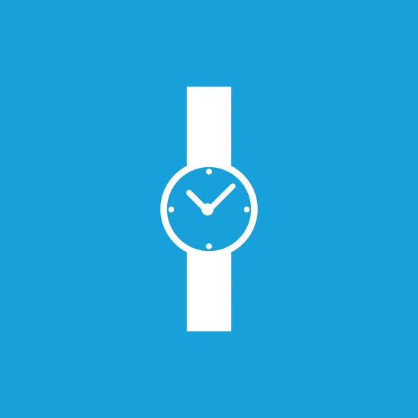 Ikona ruky hodinky, bílá — Stockový vektor