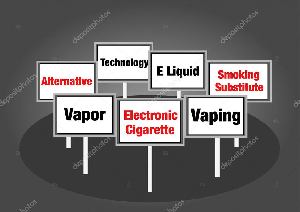 Electronic cigarettes signs