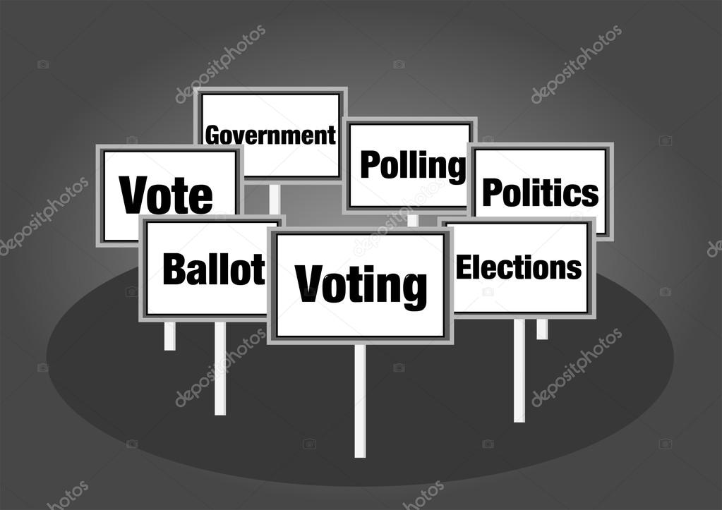 Election voting signs