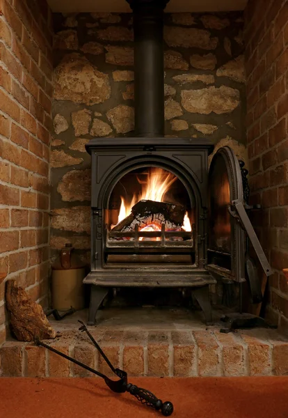 Wood burning stove — Stock Photo, Image