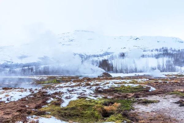 Valley Geysers Haukadalur South Iceland Haukadalur Part Golden Circle — Stock Photo, Image