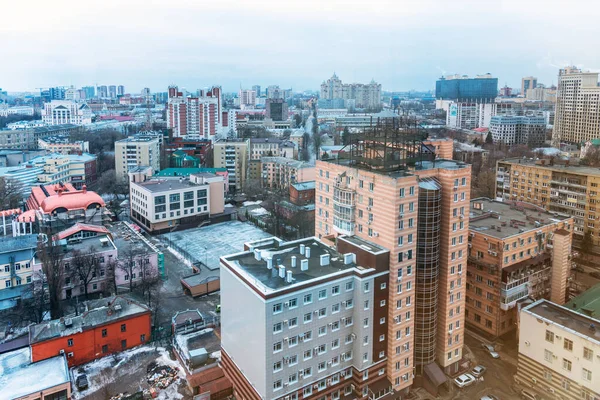 Voronyezs Oroszország Február 2021 Gyönyörű Panoráma Városközpontra Voronyezs — Stock Fotó