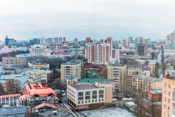 Voronezh Rusland Februari 2021 Prachtig Panoramisch Uitzicht Het Centrum Van — Stockfoto