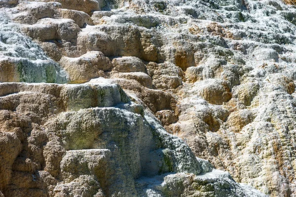 Bagni San Filippo Termálforrásai Val Orciában Kalciumlerakódás Egy Vízesésnél Bagni — Stock Fotó