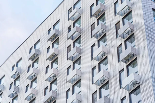 Fragment Bâtiment Plusieurs Étages Moscou Dans Quartier Résidentiel Moscou — Photo