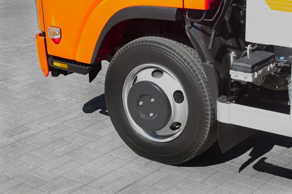 Wheel of new truck — Stock Photo, Image