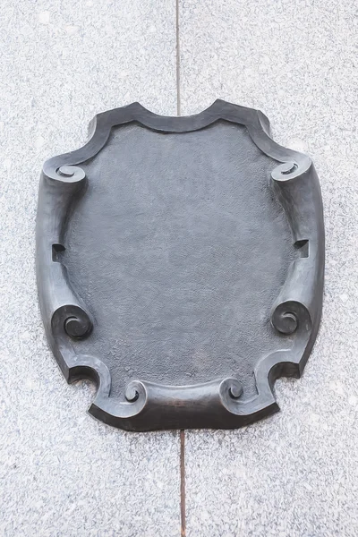 Metal decorative plate — Stock Photo, Image