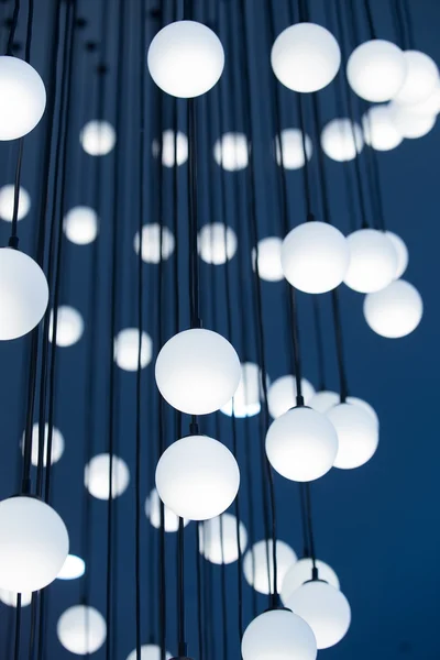 Chandelier with spherical plafonds — Stock Photo, Image