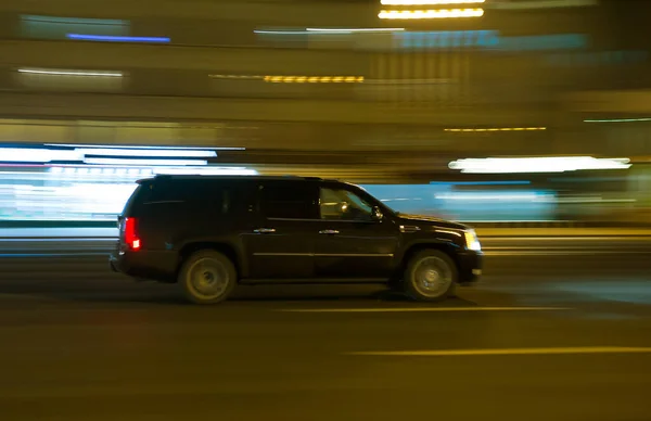 Modern Cars Night City — Stock Photo, Image