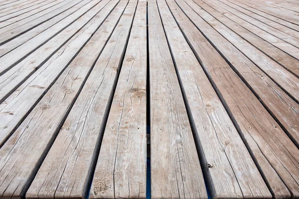 古い色あせた松の板から木製の床 — ストック写真